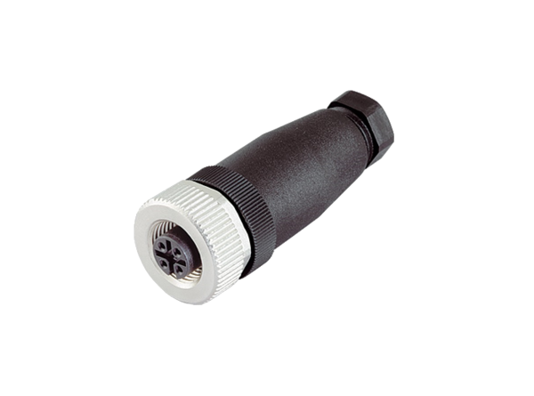 M12 straight 4 pins mating connector