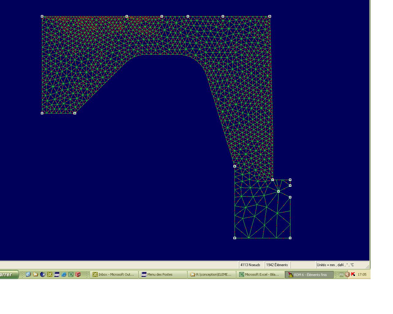 Calculation using finite element